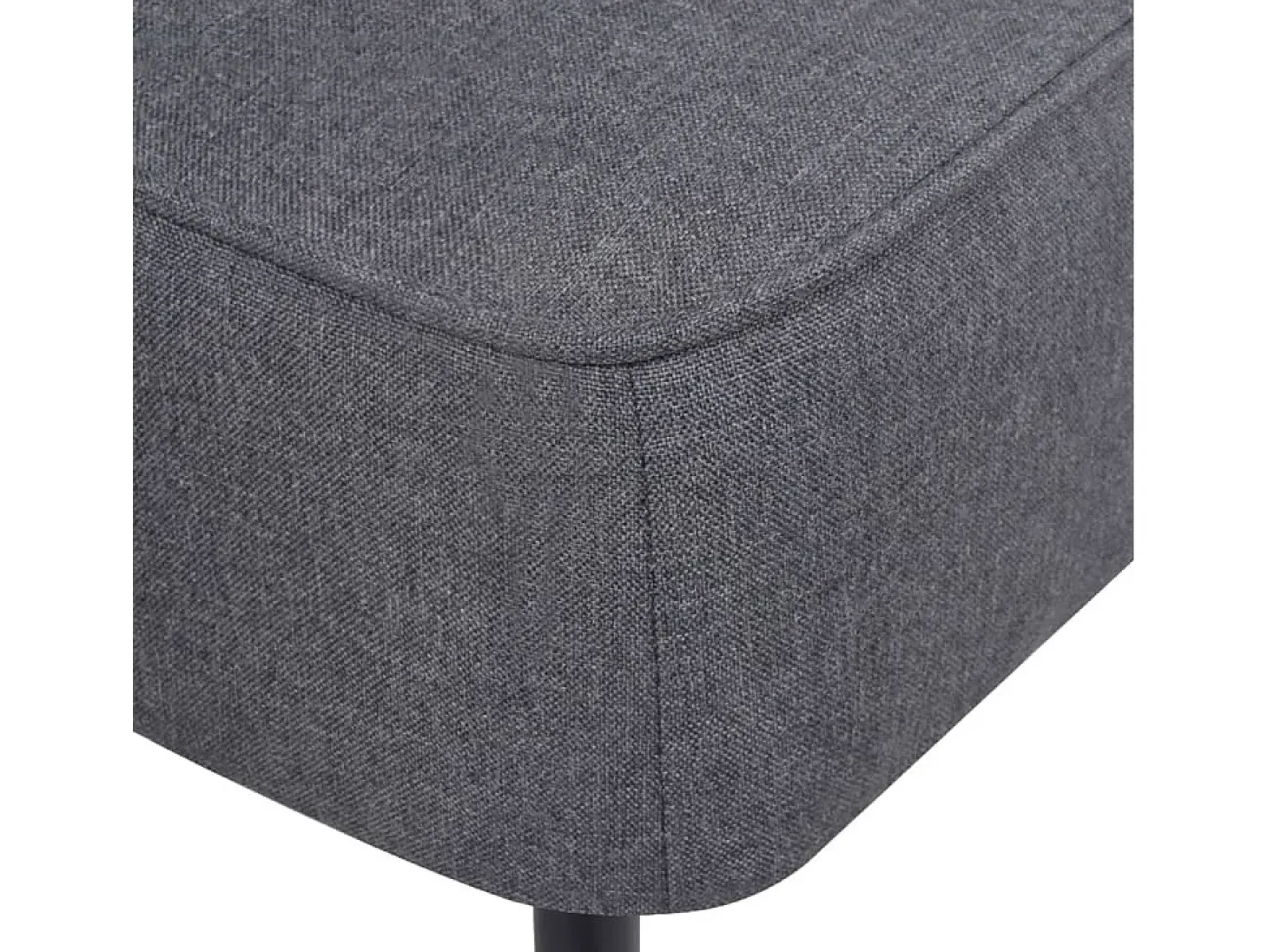 Sillón de cóctel tela gris oscuro