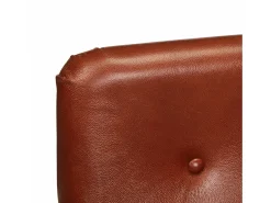 Sillón de cuero auténtico marrón