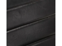 Sillón de cuero auténtico negro