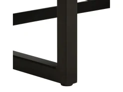 Sillón de cuero auténtico negro