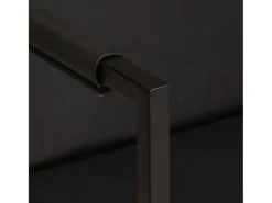 Sillón de cuero auténtico negro