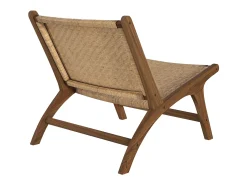 Sillón de madera de teca y ratán natural - Kilka