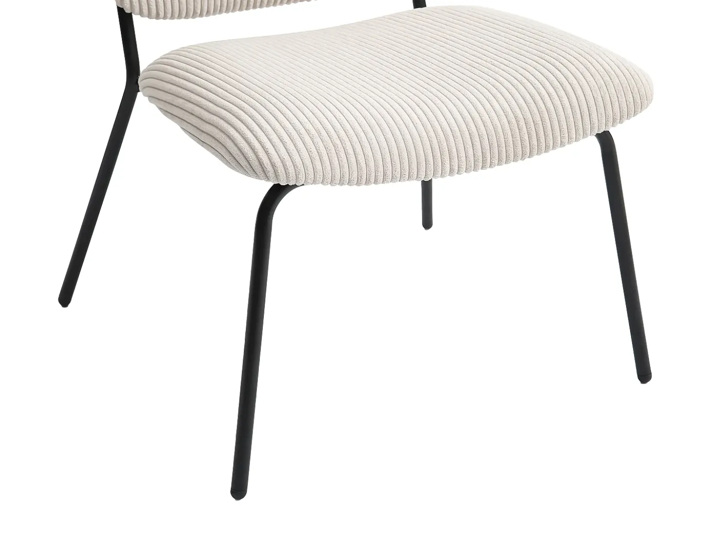 Sillón de pana beige LOVUNIA de Maison Céphy