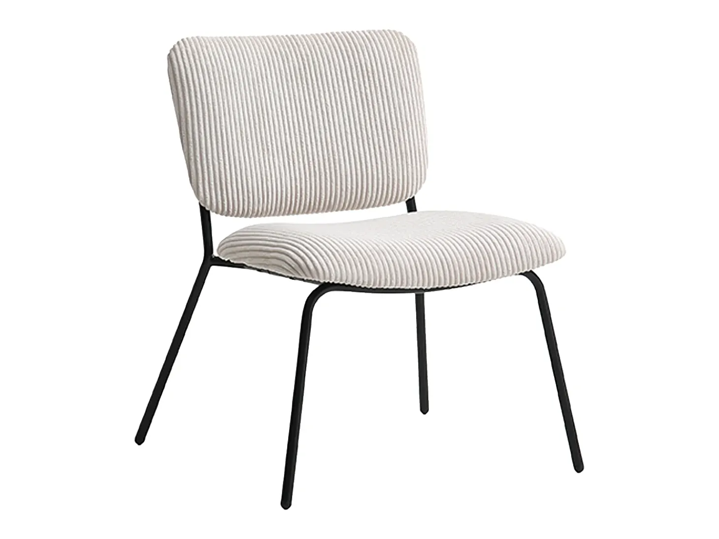 Sillón de pana beige LOVUNIA de Maison Céphy