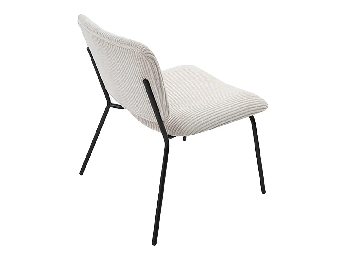 Sillón de pana beige LOVUNIA de Maison Céphy