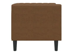 Sillón de piel de ante sintético marrón