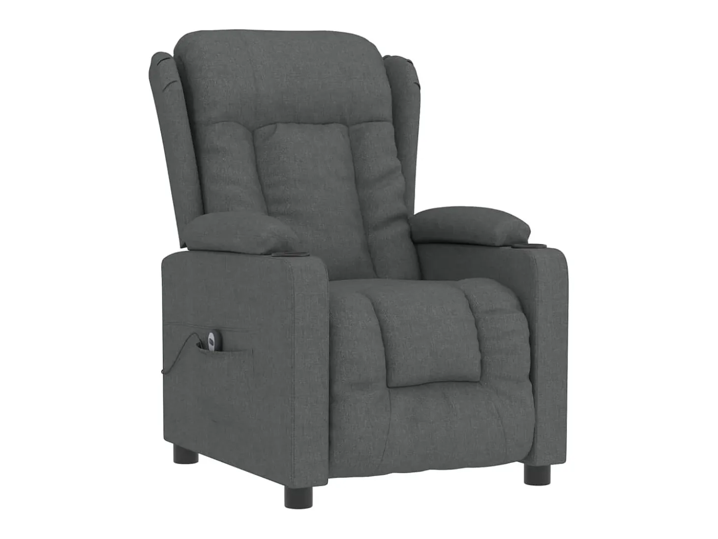 Sillón de relax | Silla | Sillón reclinable eléctrico de tela gris oscuro SHL8457