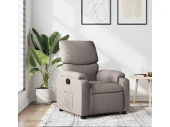 Sillón de relax | Silla | Sillón reclinable de tela gris taupe SHL2860