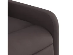 Sillón de relax | Silla | Sillón reclinable de tela marrón oscuro SHL6057