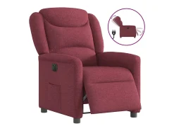 Sillón de relax | Silla | Sillón reclinable eléctrico tela rojo tinto SHL3261