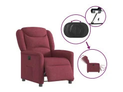 Sillón de relax | Silla | Sillón reclinable eléctrico tela rojo tinto SHL3261