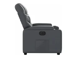 Sillón de relax | Silla | Sillón reclinable eléctrico de cuero sintético gris SHL2483