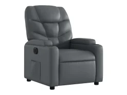 Sillón de relax | Silla | Sillón reclinable eléctrico de cuero sintético gris SHL2483