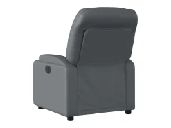 Sillón de relax | Silla | Sillón reclinable eléctrico de cuero sintético gris SHL2483