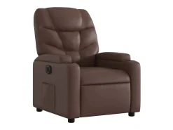 Sillón de relax | Silla | Sillón reclinable eléctrico de cuero sintético marrón SHL2013
