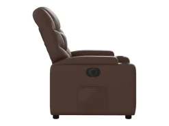 Sillón de relax | Silla | Sillón reclinable eléctrico de cuero sintético marrón SHL2013