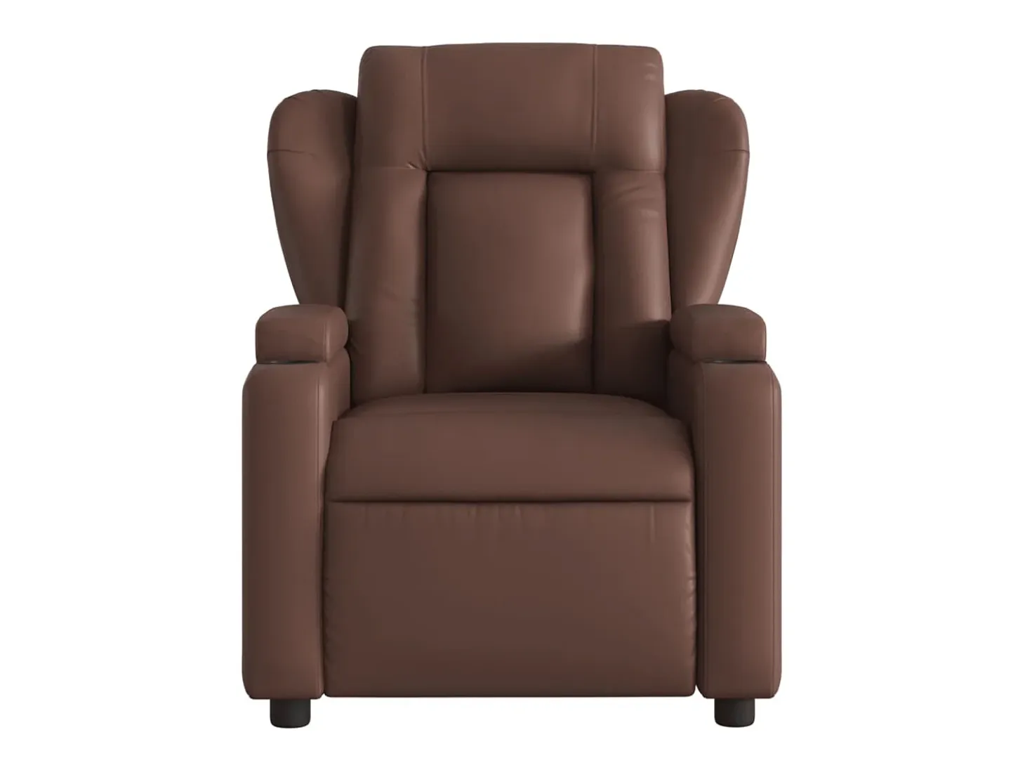 Sillón de relax | Silla | Sillón reclinable eléctrico de cuero sintético marrón SHL7229
