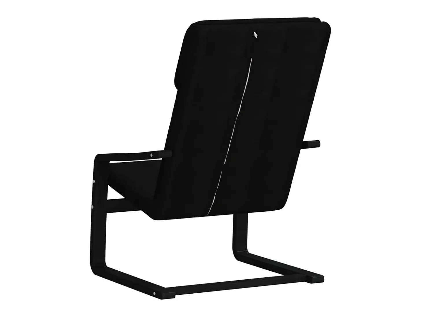 Sillón de relax | Silla de relax de tela negro SHL6035
