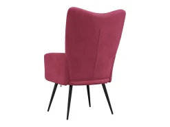 Sillón de relax | Silla de relax de terciopelo rojo vino tinto SHL9008