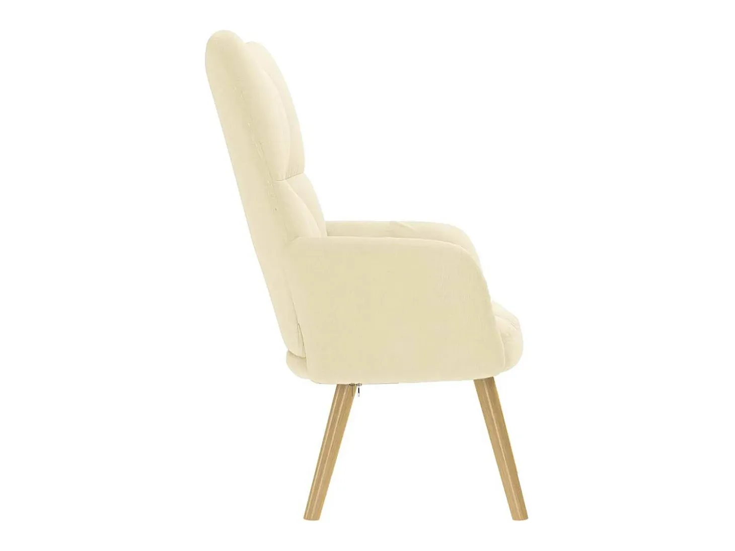 Sillón de relax | Silla de relax de tela color crema SHL3471