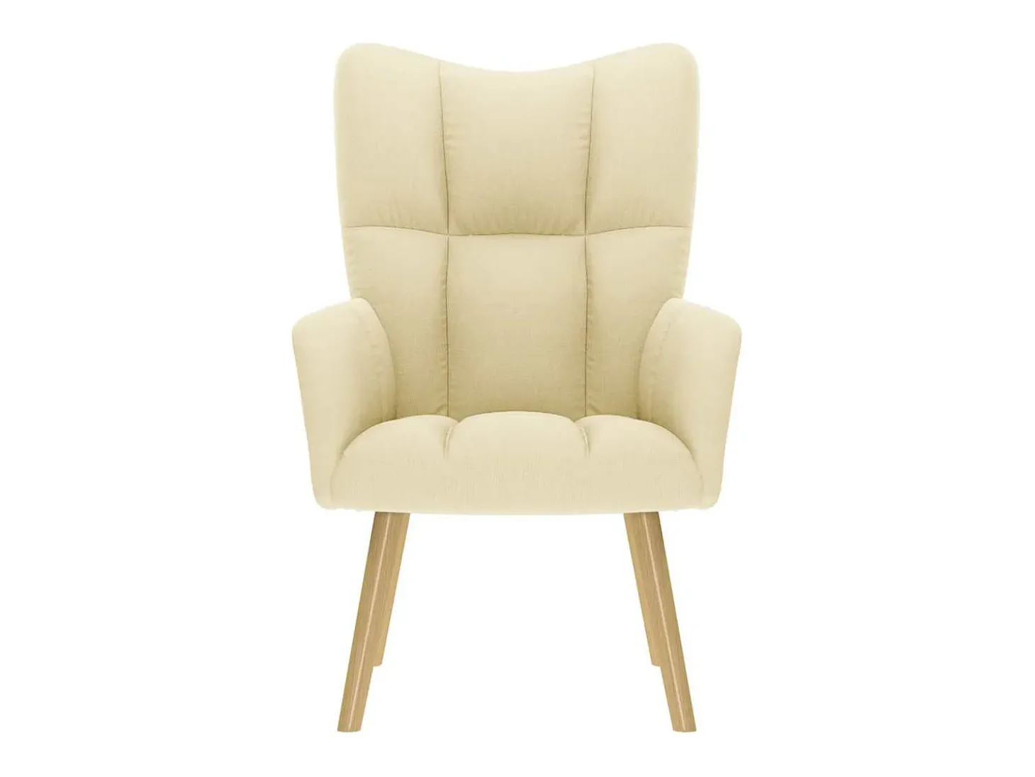 Sillón de relax | Silla de relax de tela color crema SHL3471