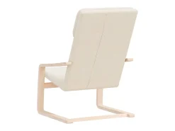 Sillón de relax | Silla de relax de tela color crema SHL4698
