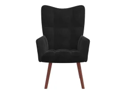 Sillón de relax | Silla de relax de terciopelo negro SHL7623