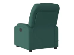 Sillón de relax | Sillón reclinable de masaje eléctrico tela verde oscuro SHL7306
