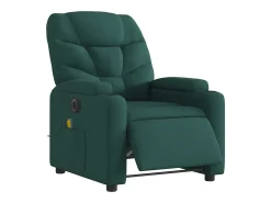 Sillón de relax | Sillón reclinable de masaje eléctrico tela verde oscuro SHL7306