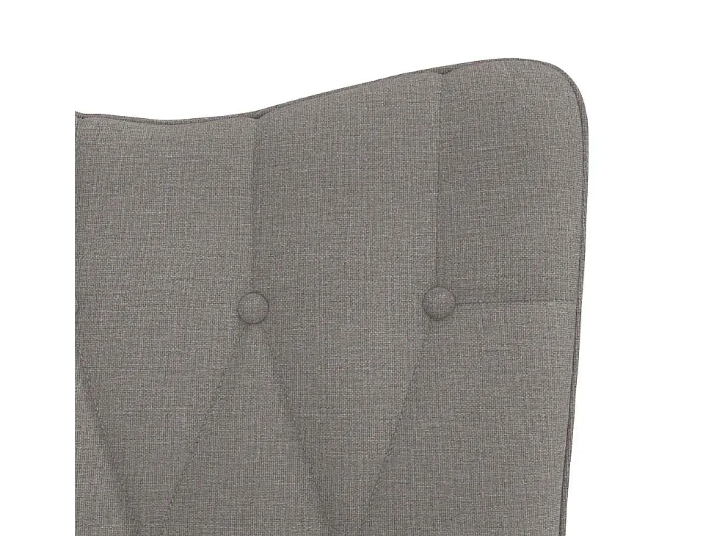 Sillón de relax con reposapiés de tela gris taupé