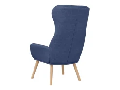 Sillón de relax de tela azul