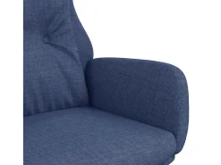 Sillón de relax de tela azul