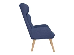 Sillón de relax de tela azul