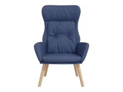 Sillón de relax de tela azul