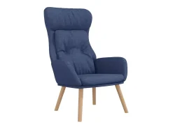 Sillón de relax de tela azul