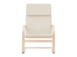 Sillón de relax de tela color crema ES54235