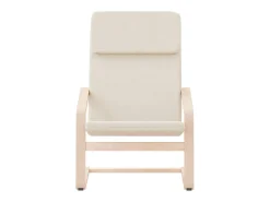 Sillón de relax de tela color crema