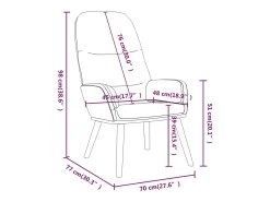 Sillón de relax de tela crema