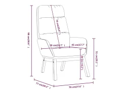 Sillón de relax de tela gris claro