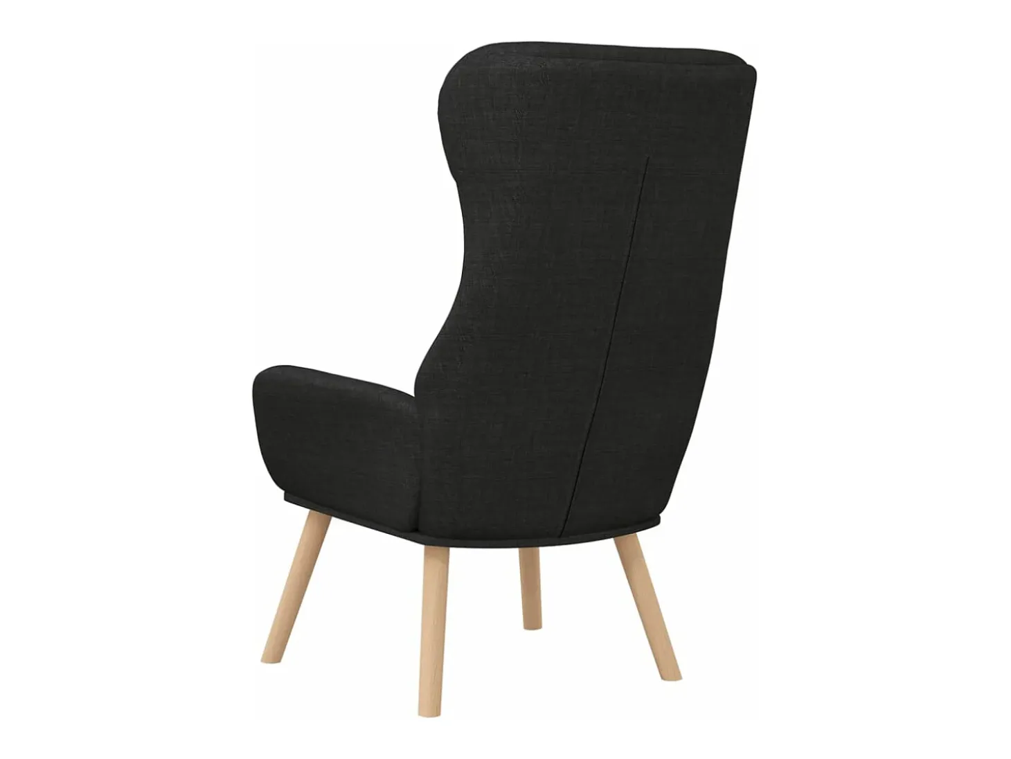 Sillón de relax de tela negro