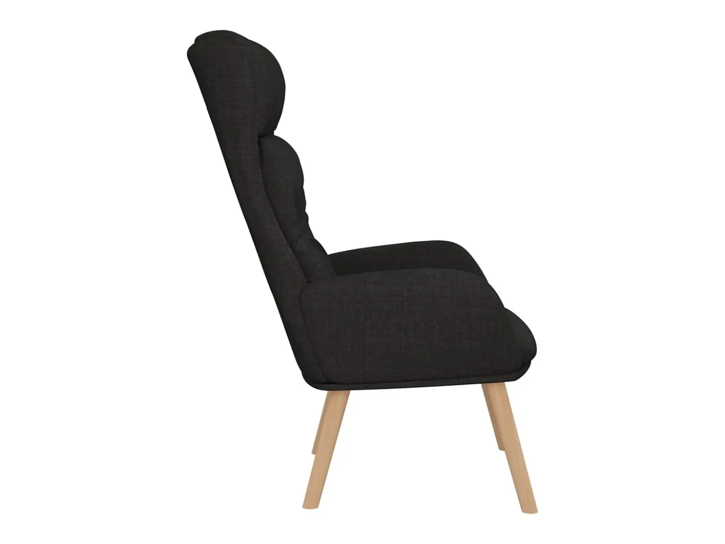 Sillón de relax de tela negro
