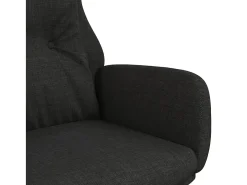Sillón de relax de tela negro
