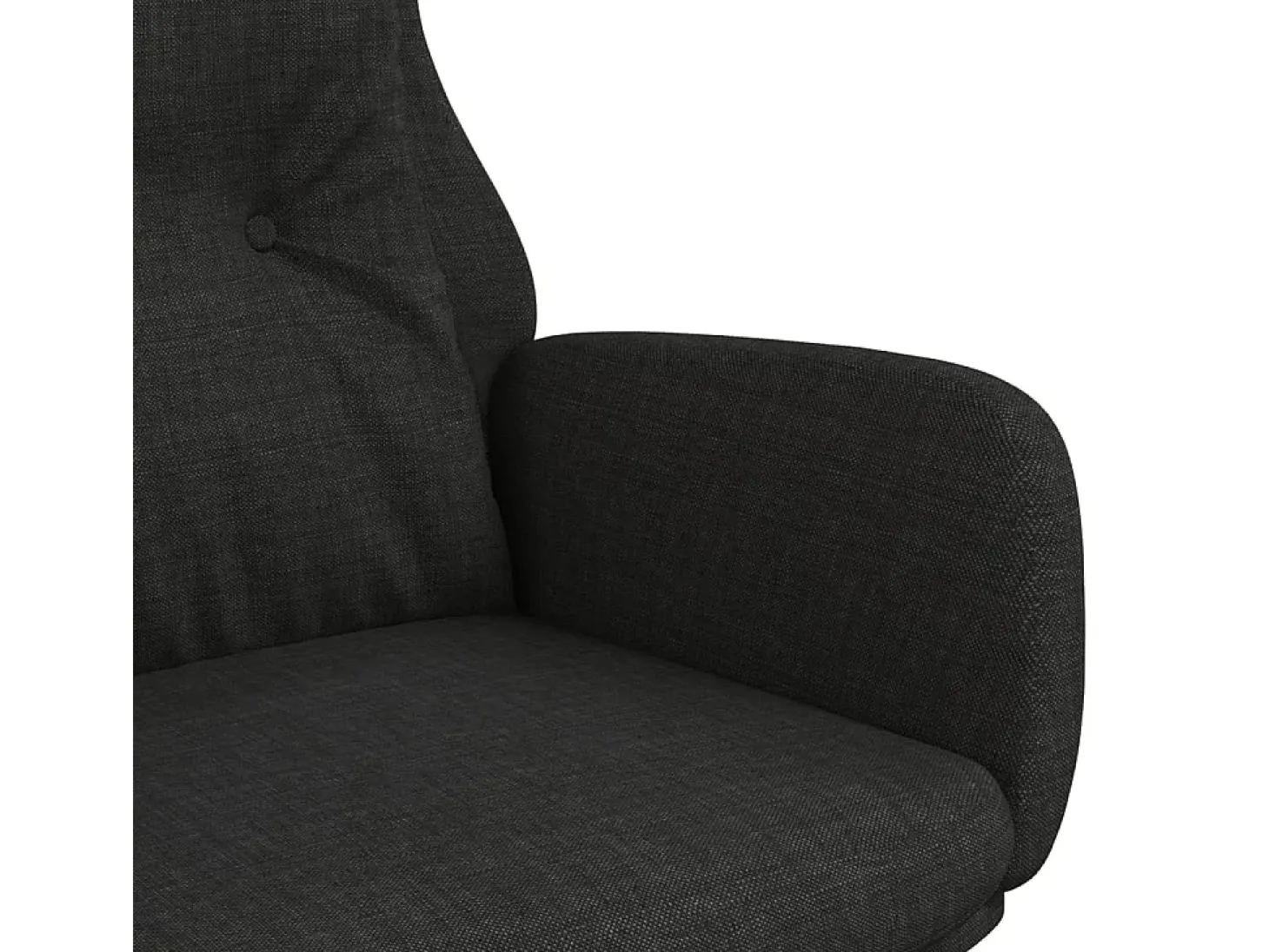Sillón de relax de tela negro