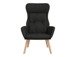 Sillón de relax de tela negro