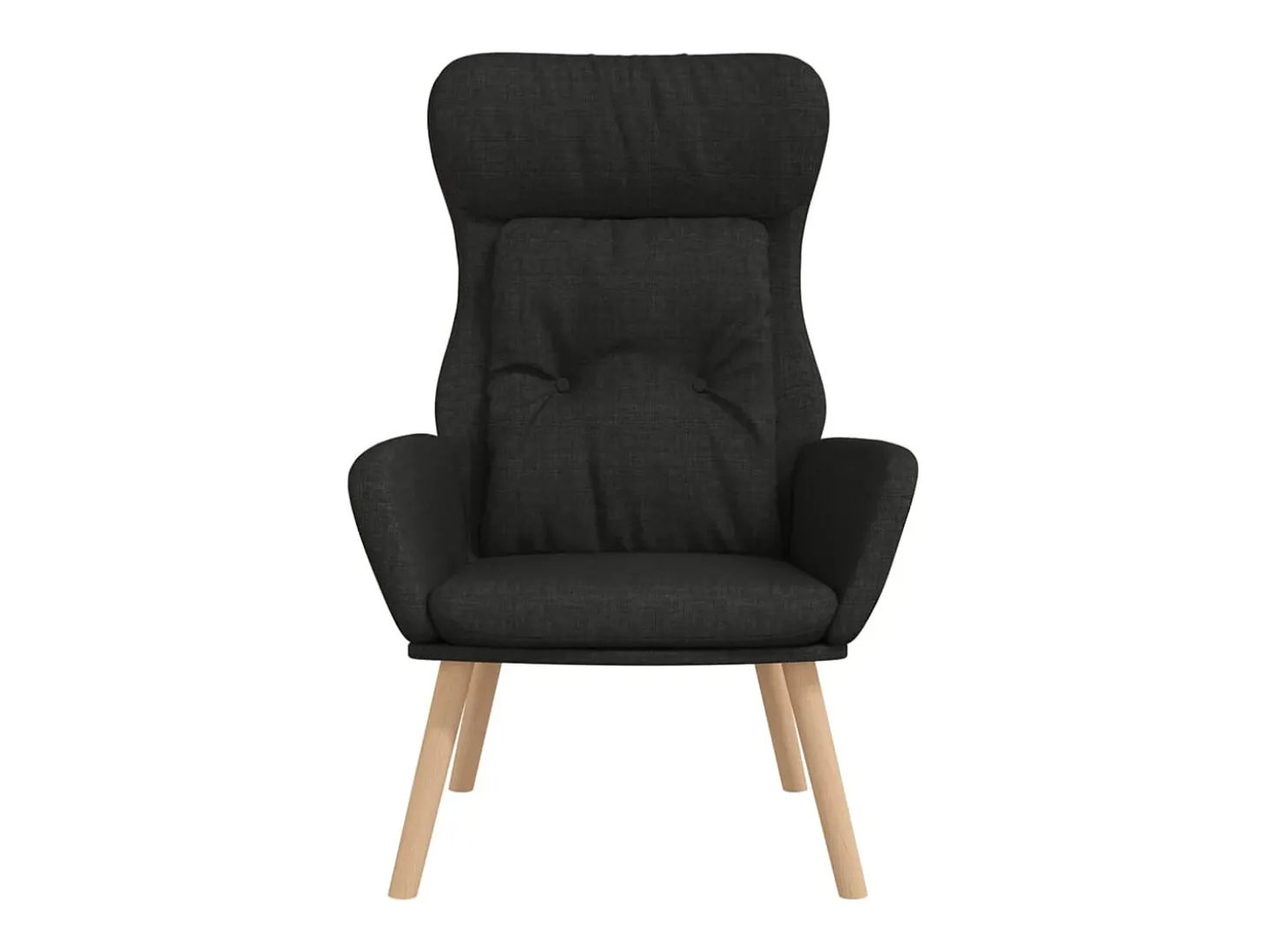 Sillón de relax de tela negro