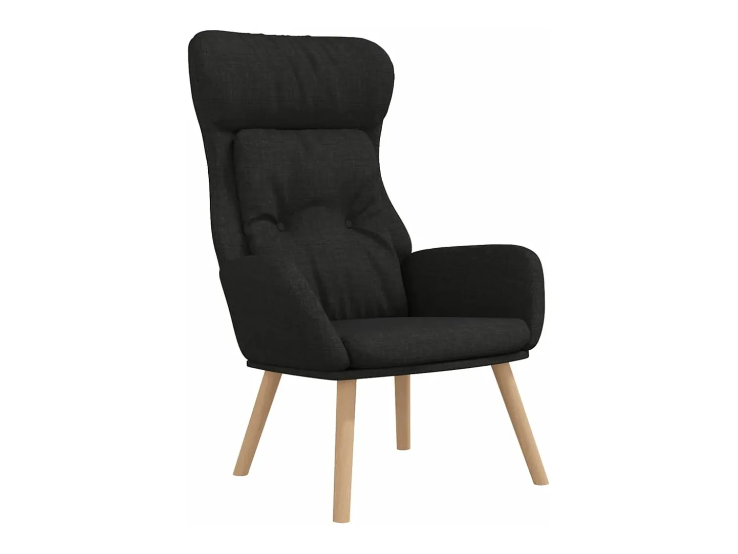 Sillón de relax de tela negro