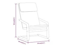Sillón de relax de tela negro