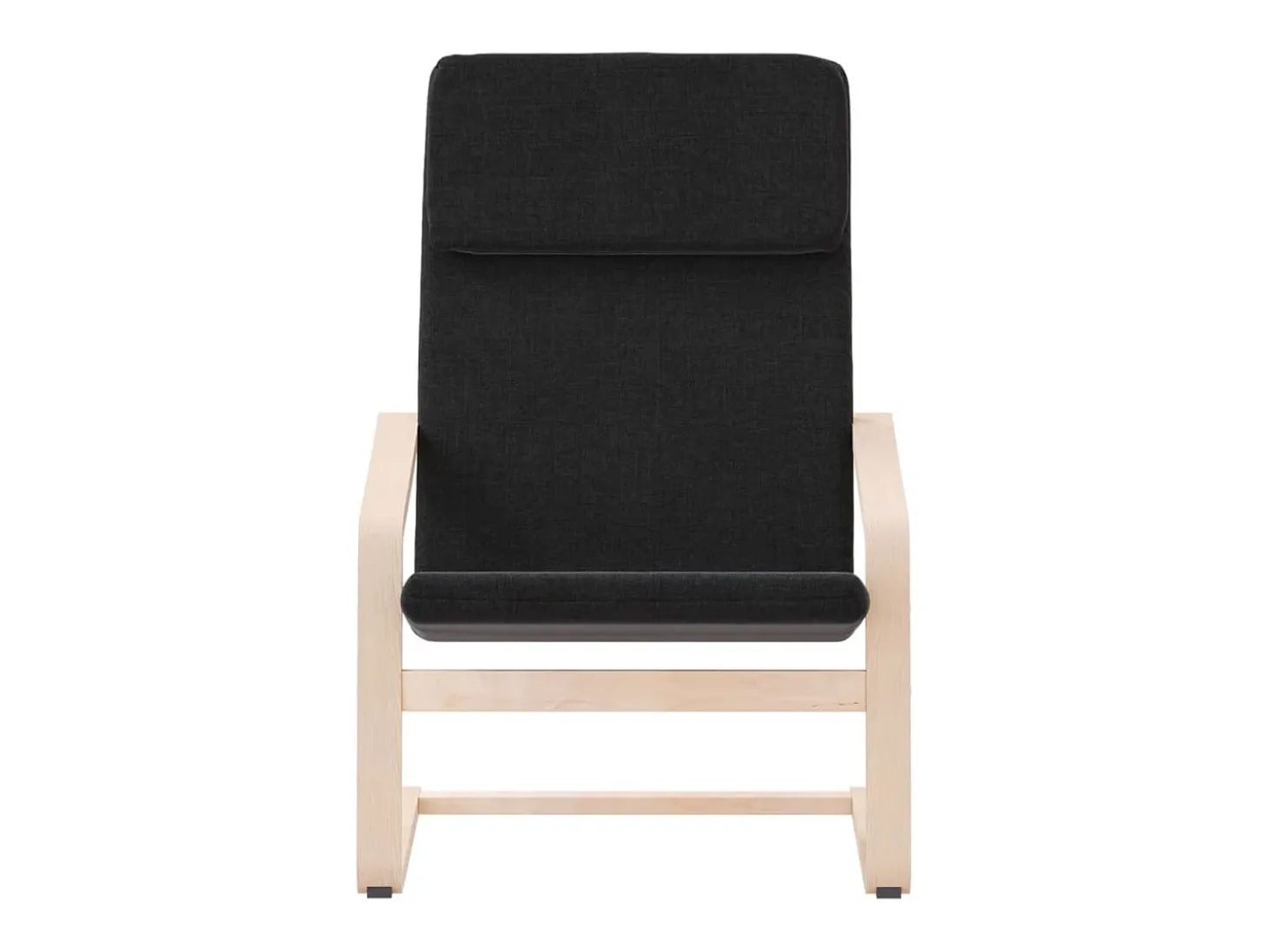 Sillón de relax de tela negro