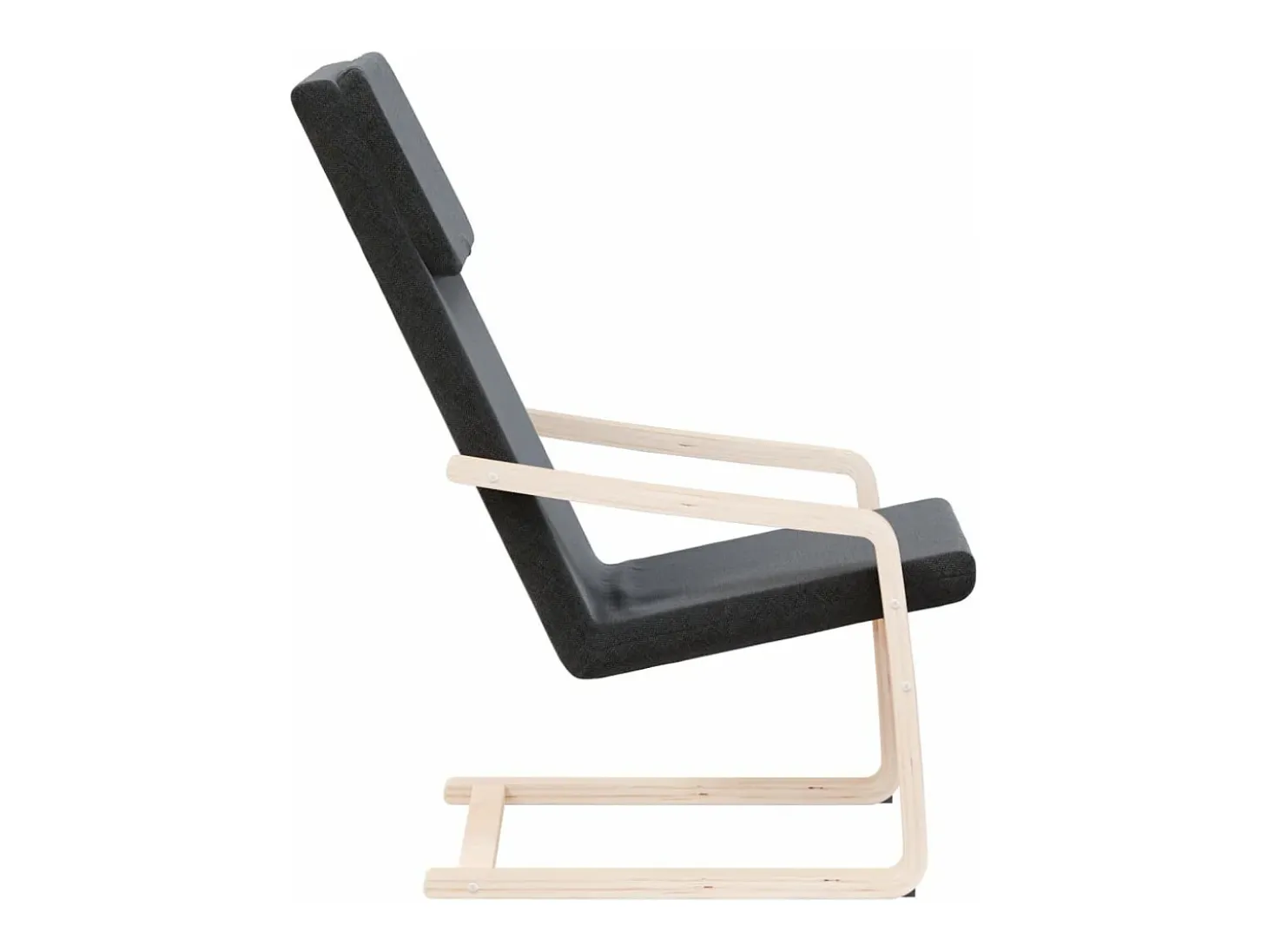 Sillón de relax de tela negro