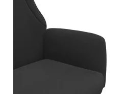 Sillón de relax de tela negro